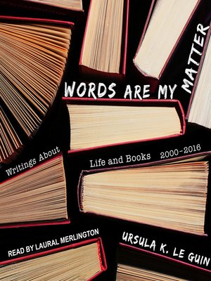 cover image of Words Are My Matter